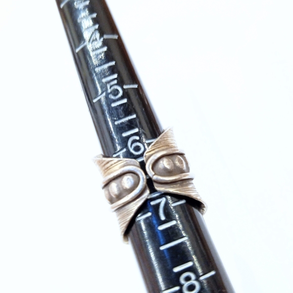 Sterling Silver 925 Ring Bohemian Open Back - Picture 5 of 5